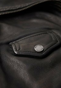 Superdry & Co Chaqueta de cuero - smoke grey