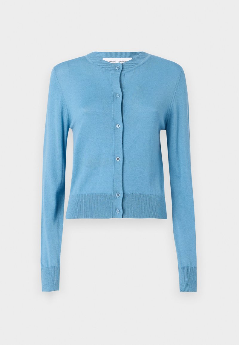 Samsøe Samsøe Vest lichtblauw