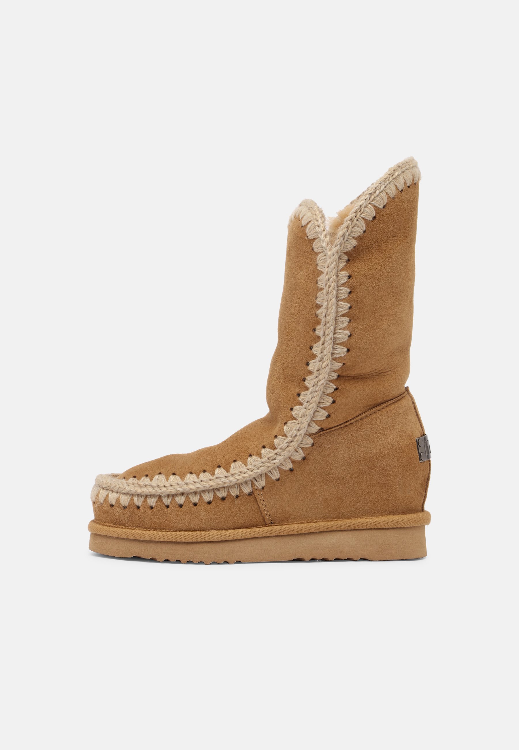 Mou INNER WEDGE TALL - Botas de cuña - tobacco/beige - Zalando.es