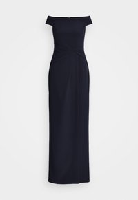 Lauren Ralph Lauren Petite CREPE OFF THE SHOULDER GOWN - Iltapuku - lighthouse navy