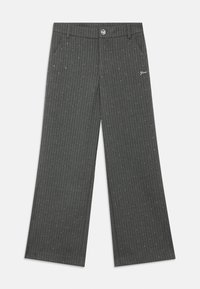 PINSTRIPE PALAZZO CEREMO - Pantaloni - grey