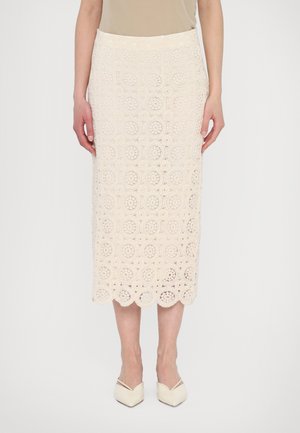 ASSO - Pencil skirt - bianco