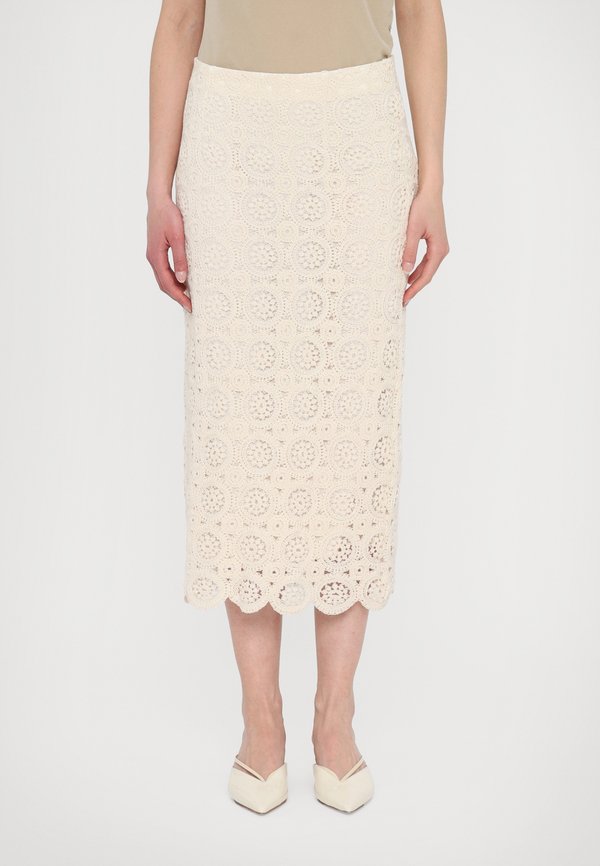 ASSO - Pencil skirt - bianco