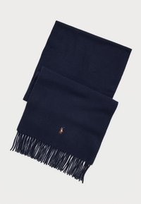FRINGE VIRGIN WOOL SCARF - Cachecol - hunter navy