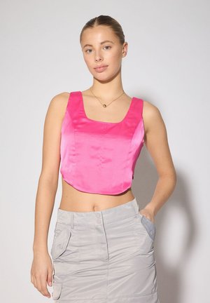 SOMETHINGNEW SNROSALIND CORSAGE - Bluse - rose violet