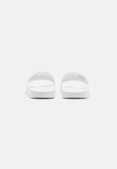 Polo Ralph Lauren SIGNATURE PONY SLIDE - Chinelos de piscina - white/navy