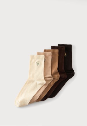Anna Field by Zalando, 5 PACK - Чорапи - brown/off-white