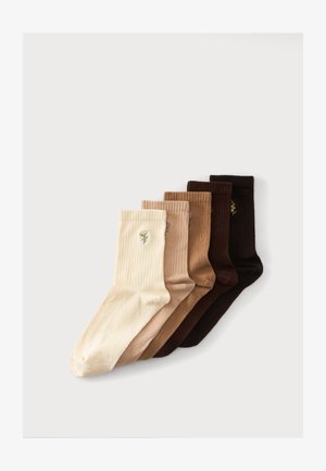 Anna Field by Zalando, 5 PACK - Чорапи - brown/off-white