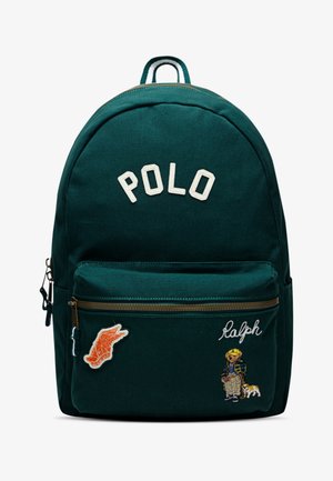 Polo Ralph Lauren VARSITY BACKPACK UNISEX - Mugursoma - moss agate/cream