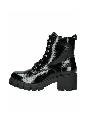 Botines con plataforma - schwarz
