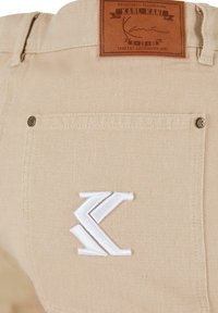 Karl Kani SMALL SIGNATURE WASHED - Šortky - taupe