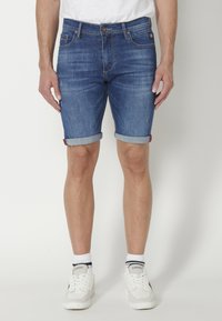 Koroshi BERMUDA COWBOY STRECTH  - Kratke hlače od trapera - azul med medium blue
