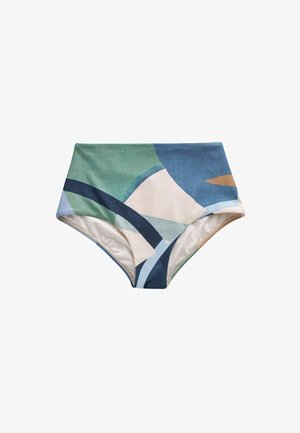 Next HIGH WAIST - Bikinibukser - blue abstract print