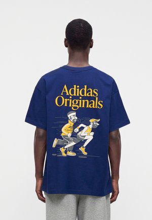 adidas Originals, RUNNING CLUB OVERSIZED TEE UNISEX - Μπλουζάκι με στάμπα - dark blue
