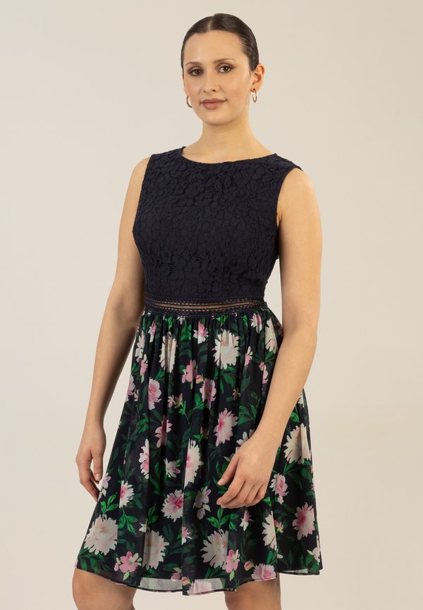 Cocktailkleid/festliches Kleid - nachtblau multicolor