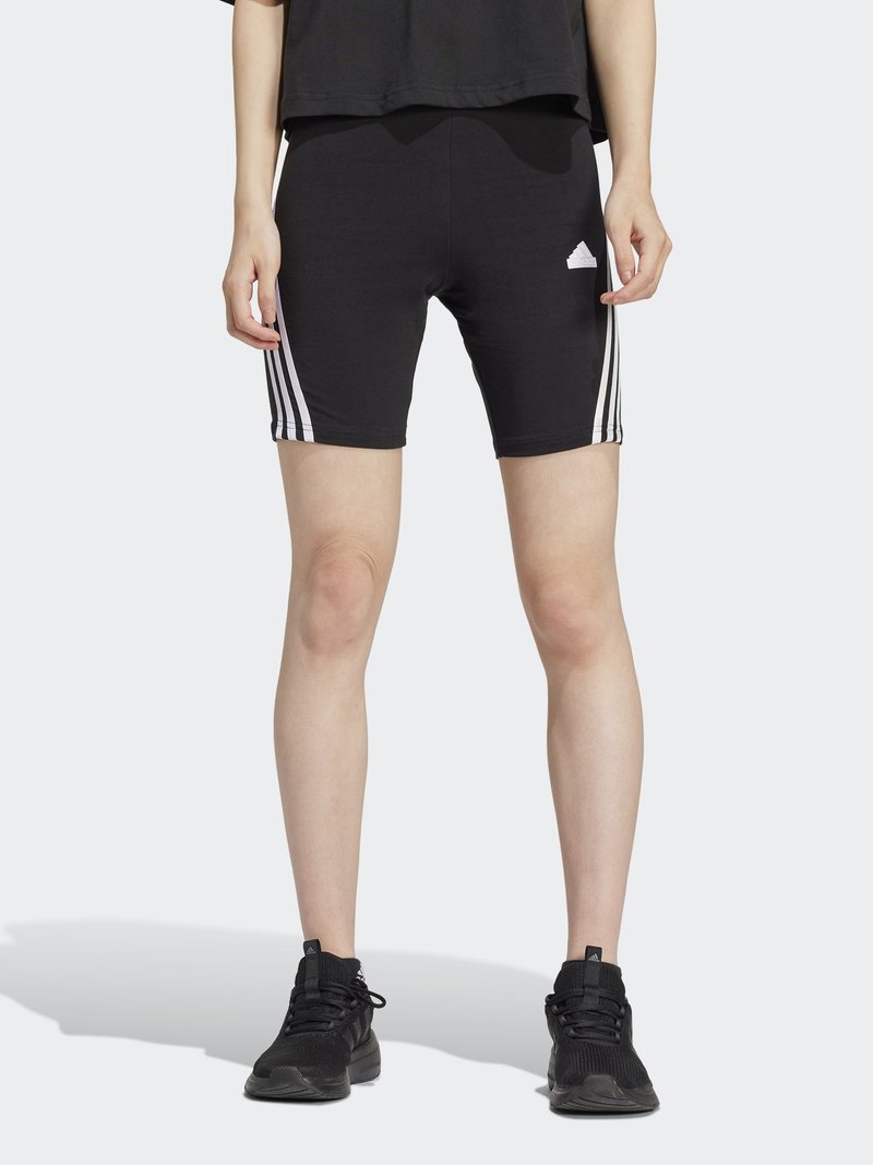 adidas Sportswear - FUTURE ICONS THREE STRIPES BIKER SHORT - Tamprės - black, Padidinti