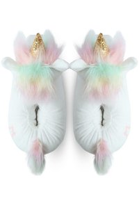 Corimori PLÜSCH-TIER-PANTOFFELN - Slippers - mia das einhorn weiß