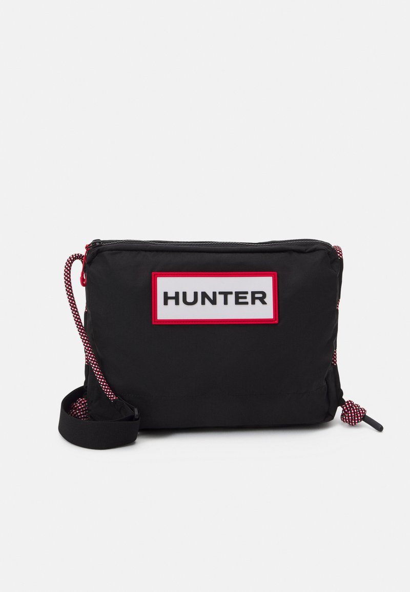 Hunter ORIGINAL TRAVEL RIPSTOP SACOCHE Across body bag black/red
