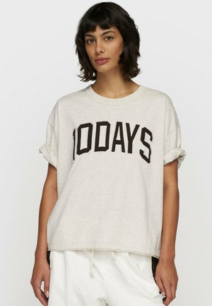 10DAYS - T-shirts print - soft white melee