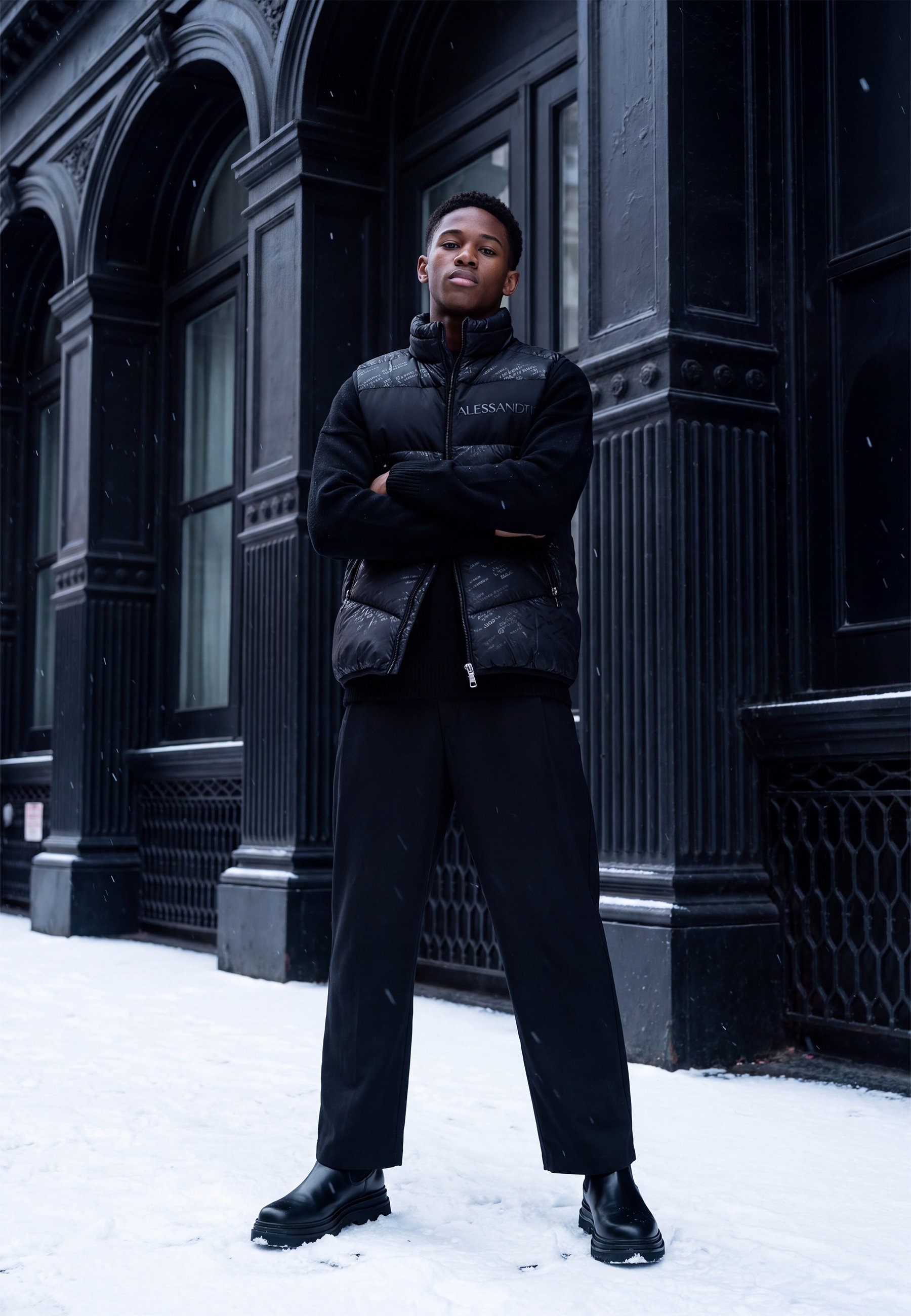 Alessandro Zavetti MELISSANO GILET - Waistcoat - black - Zalando