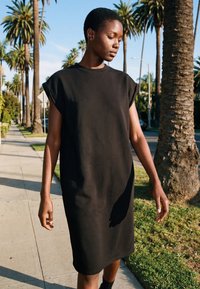 Urban Classics LIGHT TERRY - Rochie din jerseu - black