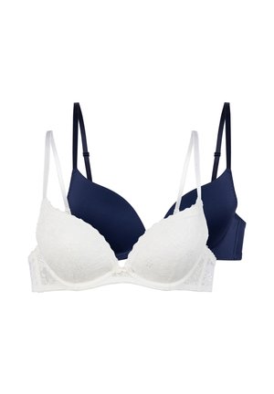 SONIA 2PACK PUSH UP PLUNGE - Push-up-bh'er - ivory/ink