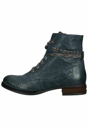 Lace-up ankle boots - blau