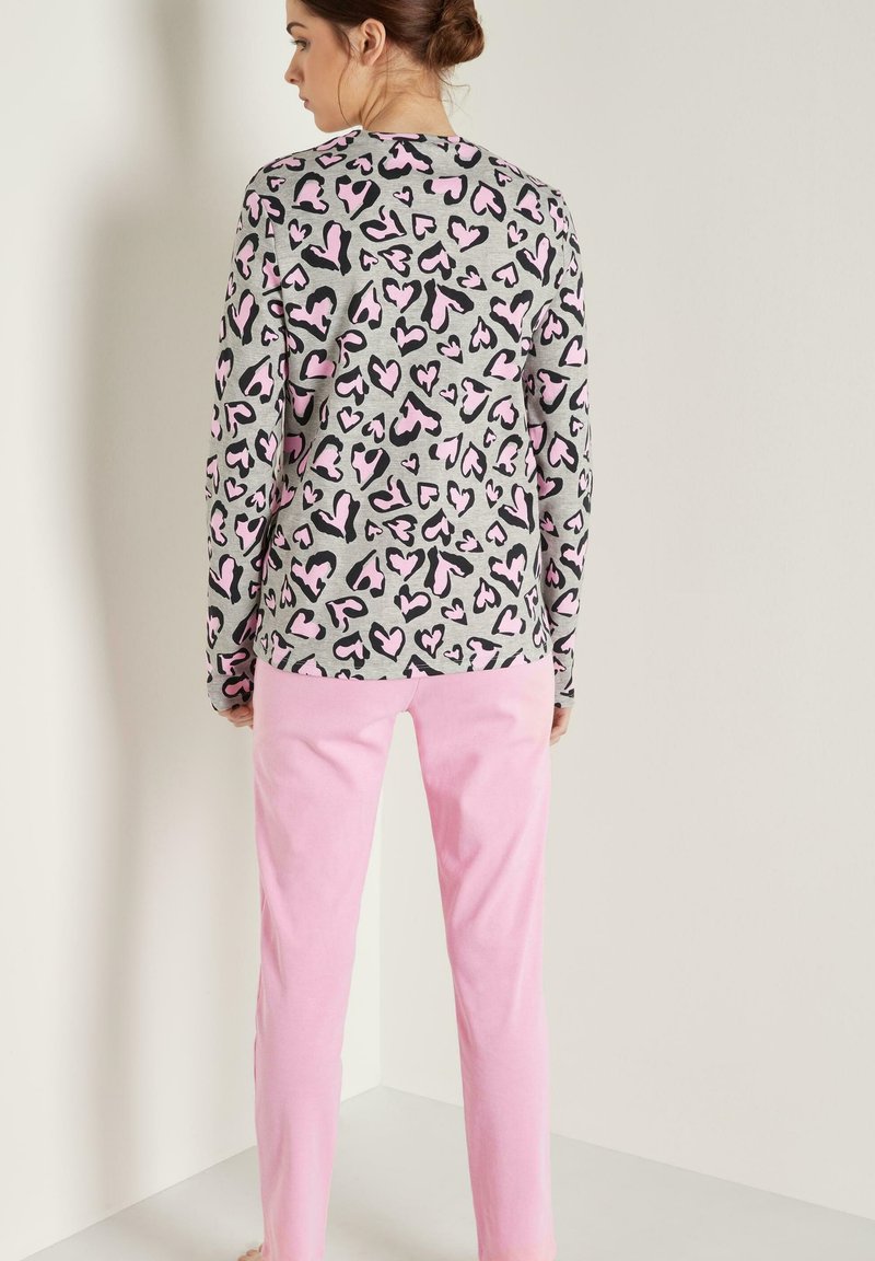 Damen Nachthemden | Tezenis LANGER SET Nachtwäsche Set grau light grey blend animal print/hellgrau - IH90646 Damen Nachthemden | Tezenis LANGER SET Nachtwäsche Set grau light grey blend animal print/hellgrau - IH90646