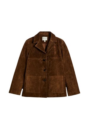 BHOEM, REGULAR FIT -  STRAIGHT - Nahkjakk - tan brown