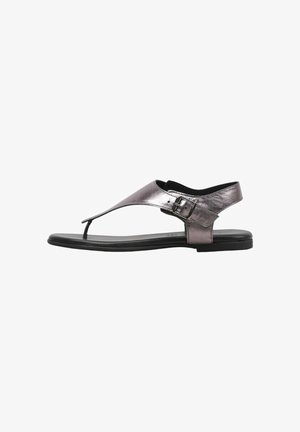 HUNE, SHARP - Sandales tongs - metalic
