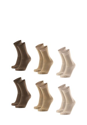 6-PACK  - Strømper - sand/beige/brown