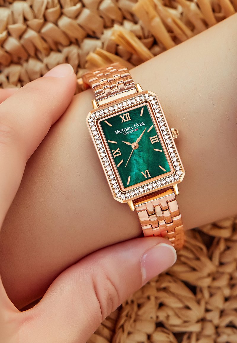 Victoria Hyde WESTMINISTER - Uhr - grün- und roségoldfarben