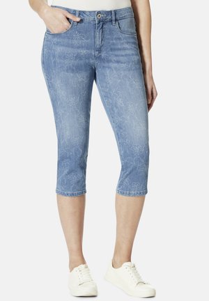 TAHITI SLIM FIT - Stoffhose - flower discharge