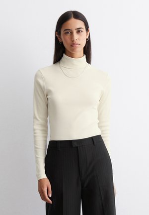 Marc O'Polo DENIM TURTLENECK - Langarmshirt - chalky sand