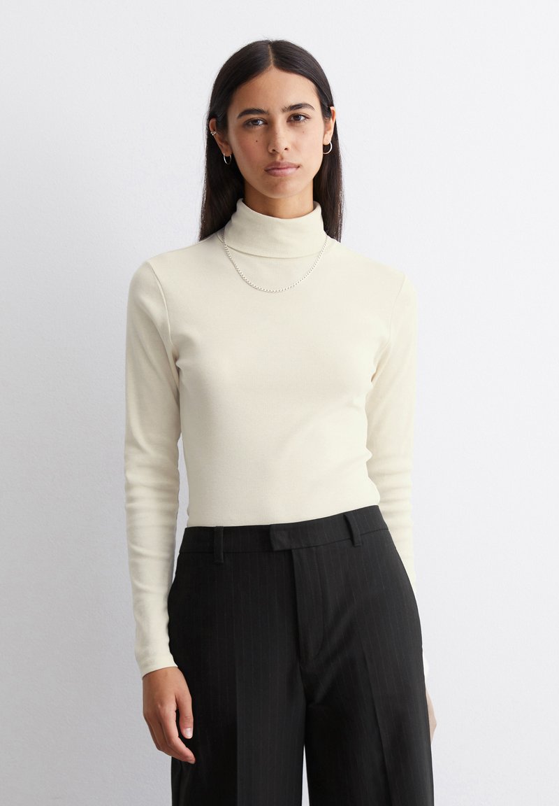 Marc O'Polo DENIM TURTLENECK - Langarmshirt - chalky sand
