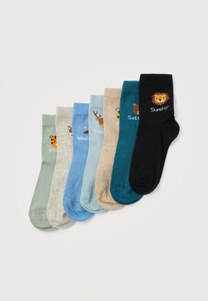 BOYS DAYS OF THE WEEK SOCKS 7 PACK  - Strømper - light blue/blue/dark blue