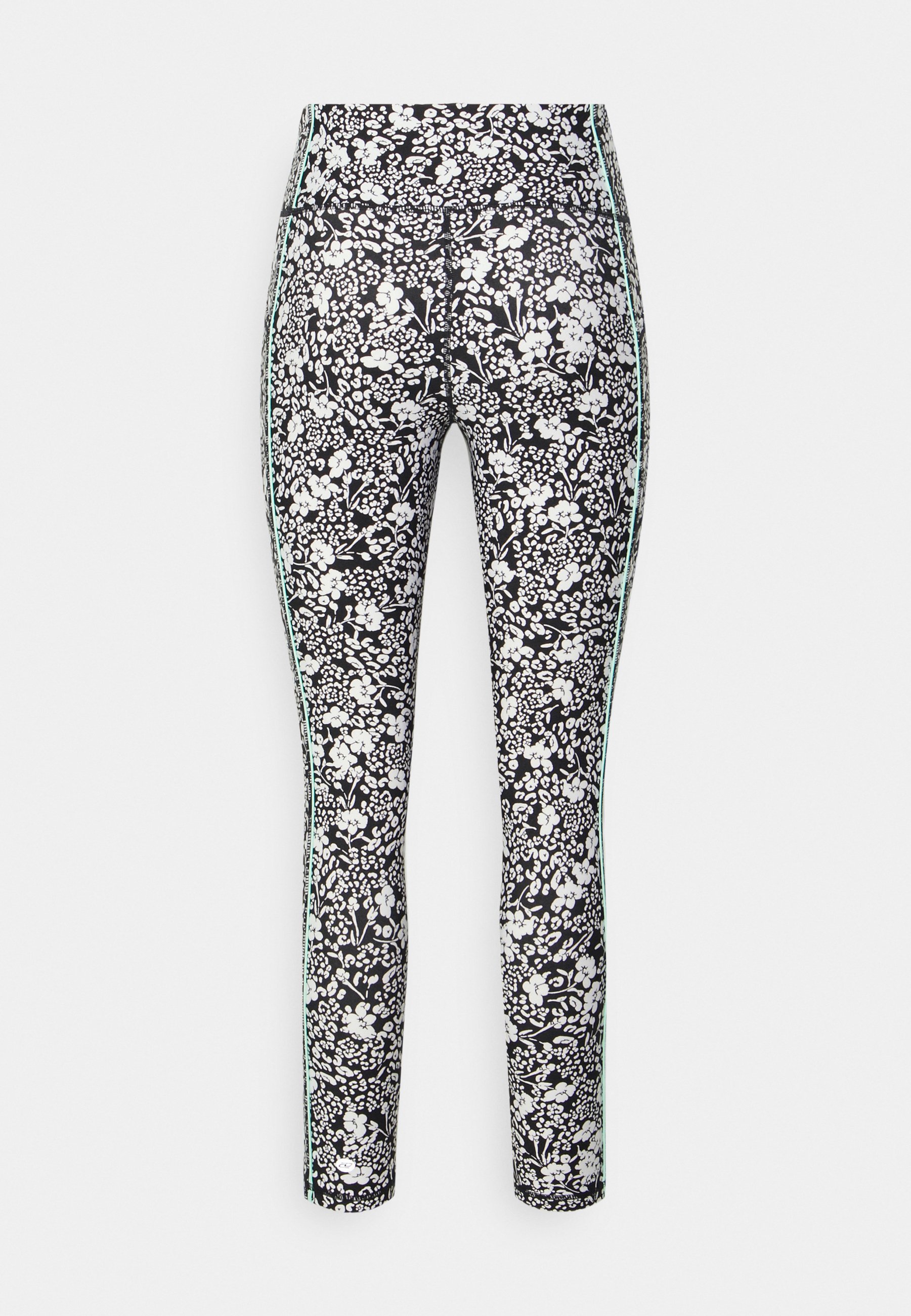 DKNY Garden Party High Waist Leggings Black/White, Women's, Size: Medium, Black