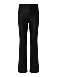 YASZELLU BOOTCUT PANT - Kožené kalhoty - black