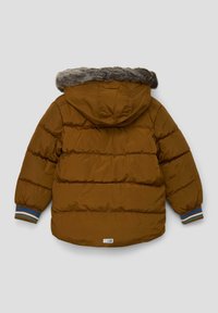 s.Oliver MIT ABNEHMBAREM KUNSTFELL - Winterjas - zimt