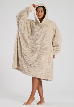SHERPA WAVY CUT SNUGGLE HOODIE - Nachtjapon - taupe