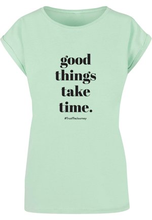 Merchcode, GOOD THINGS TAKE TIME  - Tričko s potlačou - neo mint
