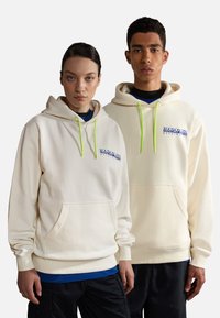 Napapijri B-NENY H - Jersey con capucha - white whisper