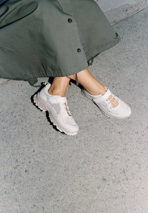 ECCO, RECEPTOR XP W MARY JANE. - Sneaker low - gravel ice white gravel ice white gravel