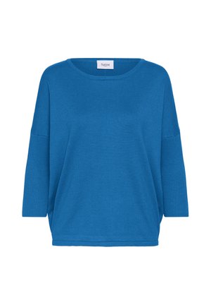 Saint Tropez, A2561, MILASZ R-NECK - Maglione - campanula melange