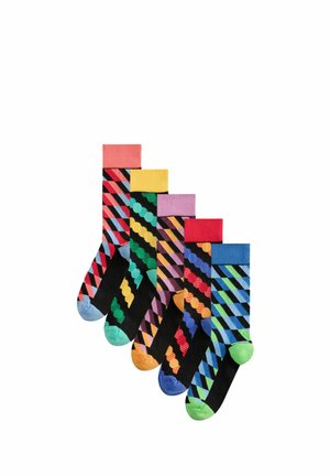 Next, 5 PACK PATTERN SOCKS  - REGULAR FIT - Socks - bright blue green red geo