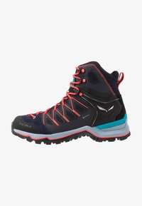 Salewa - MTN TRAINER LITE MID GTX - Pārgājienu apavi - premium navy/blue fog Miniatūras attēls 1