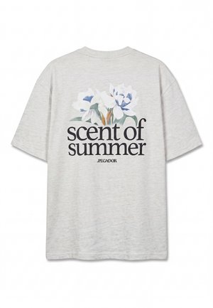 Pegador, MILES OVERSIZED TEE - T-shirt imprimé - cloud grey