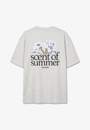 Pegador, MILES OVERSIZED TEE - T-shirt con stampa - cloud grey