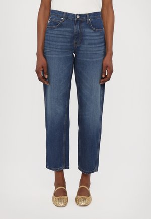 LE MANS TAPERED - Wide leg - dark blue denim