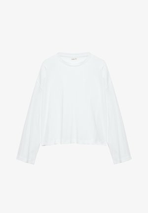 PULL&BEAR, LONG SLEEVE BOXY FIT - T-SHIRT - T-shirt à manches longues - white